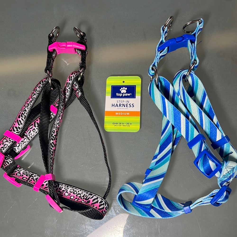 Two top paw Step-in Harnesses